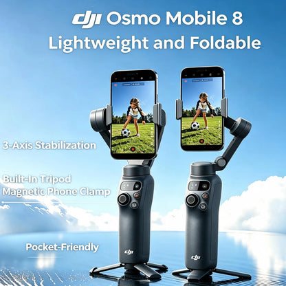 Stabilisateur DJI Osmo Mobile 8 avec suivi intelligent – pack avancé