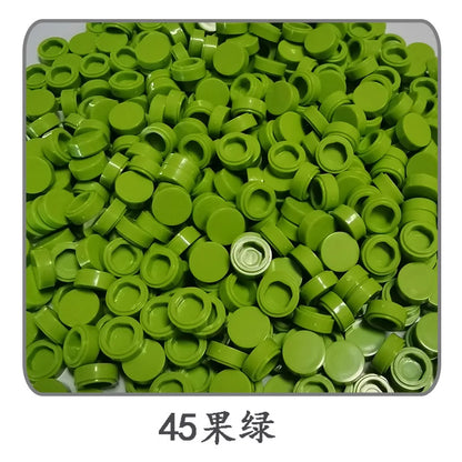 Lot de 1 000 petites briques de construction rondes 1 × 1