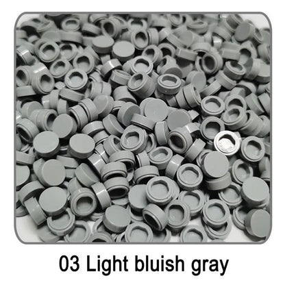 Lot de 1 000 petites briques de construction rondes 1 × 1
