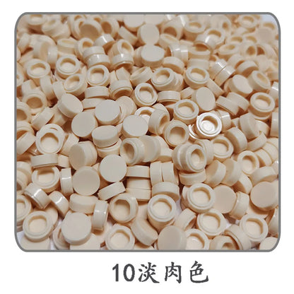 Lot de 1 000 petites briques de construction rondes 1 × 1