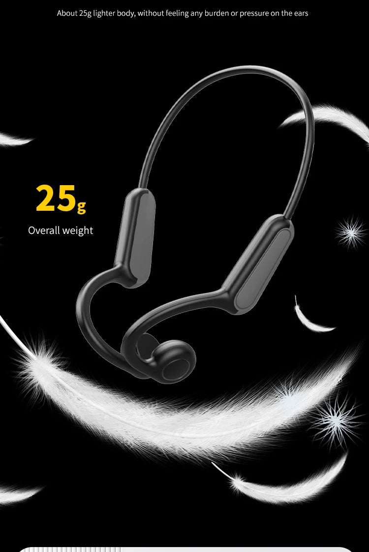 Écouteurs B8 à conduction osseuse, Bluetooth 5.3
