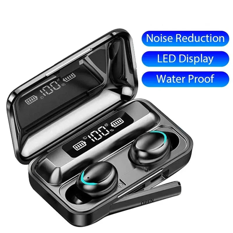 F9 écouteurs sans fil LED Dislpaly binaural TWS casque sans fil Bluetooth étanche réduction du bruit casque Bluetooth