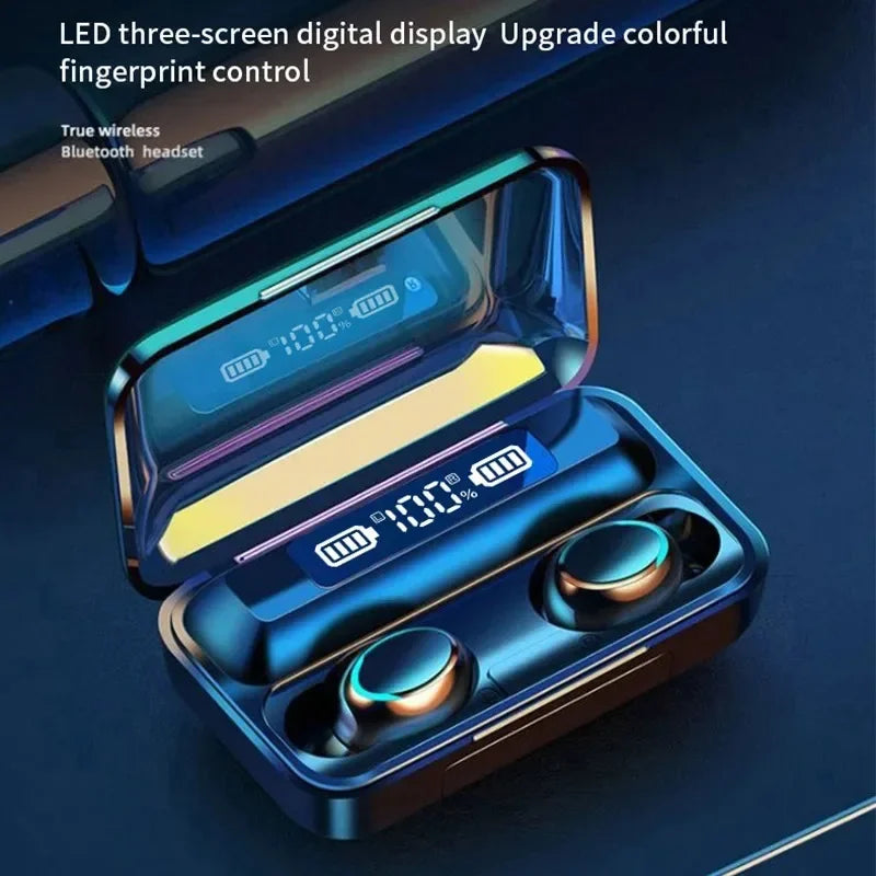 F9 écouteurs sans fil LED Dislpaly binaural TWS casque sans fil Bluetooth étanche réduction du bruit casque Bluetooth