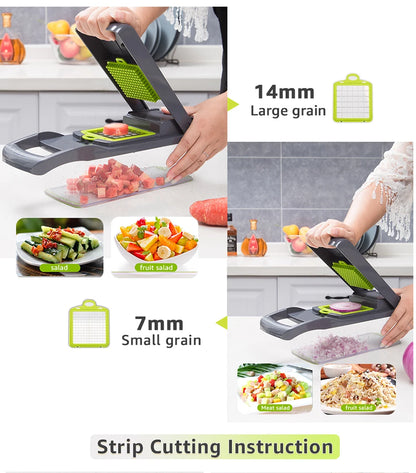 Râpe multifonction pour légumes avec accessoires de cuisine