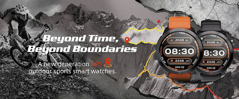 Montre numérique de sport NORTH EDGE avec altimètre et boussole