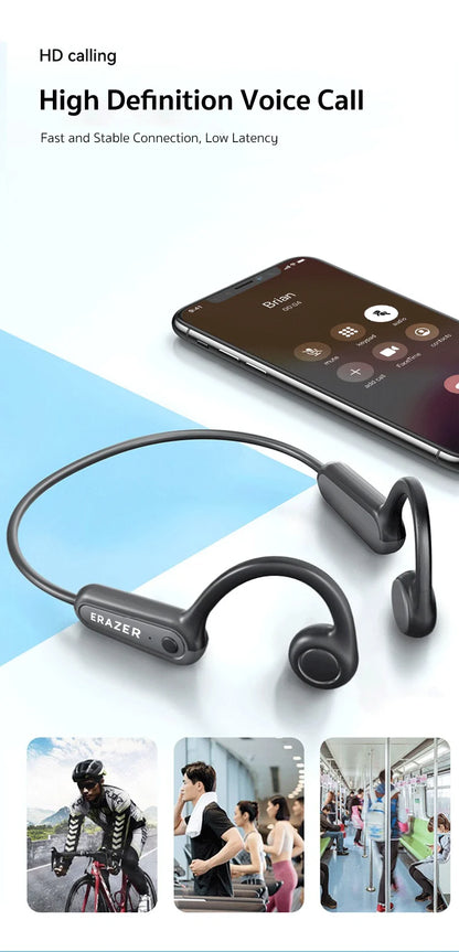 Écouteurs sportifs ERAZER XF22 à conduction osseuse, Bluetooth 5.4