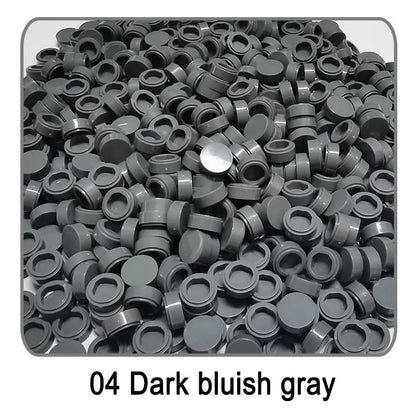 Lot de 1 000 petites briques de construction rondes 1 × 1