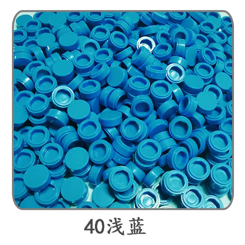 Lot de 1 000 petites briques de construction rondes 1 × 1