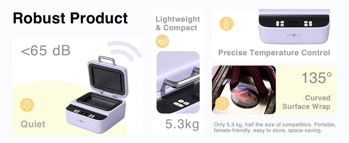 Presse à chaud sous vide HTVRONT H17 pour coques de téléphone