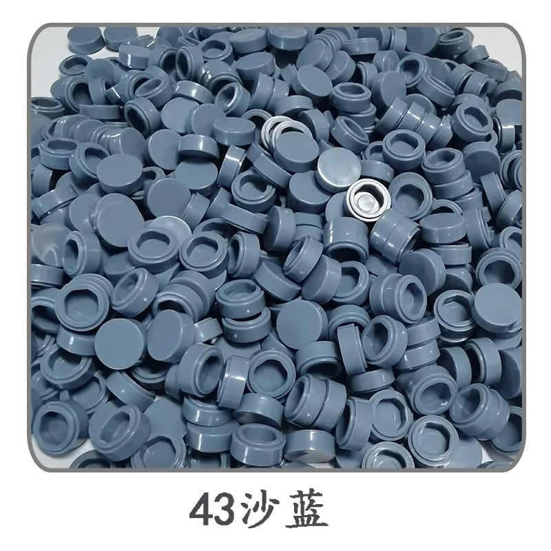 Lot de 1 000 petites briques de construction rondes 1 × 1