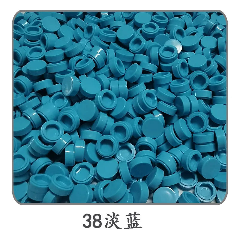 Lot de 1 000 petites briques de construction rondes 1 × 1
