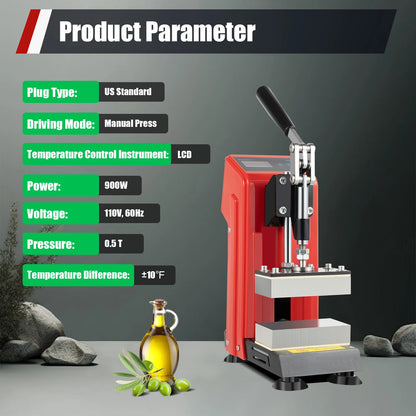 Presse hydraulique à chaud pour résine – 900 W