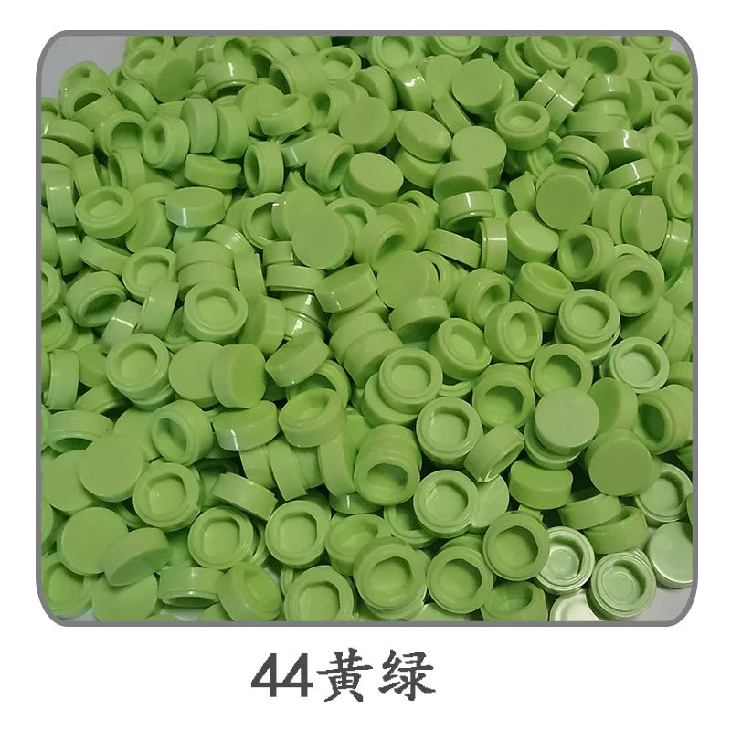 Lot de 1 000 petites briques de construction rondes 1 × 1