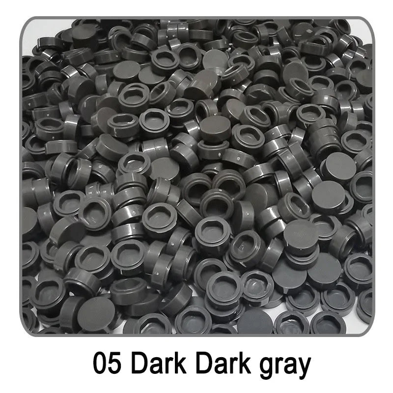 Lot de 1 000 petites briques de construction rondes 1 × 1