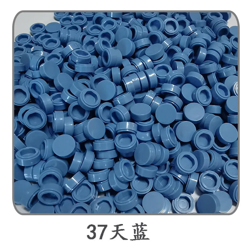 Lot de 1 000 petites briques de construction rondes 1 × 1
