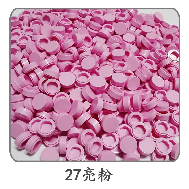 Lot de 1 000 petites briques de construction rondes 1 × 1