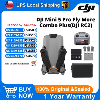 Drone DJI Mini 5 Pro – pack Fly More RC 2