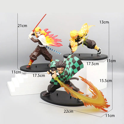 Figurine de guerrier d’anime en pose de combat