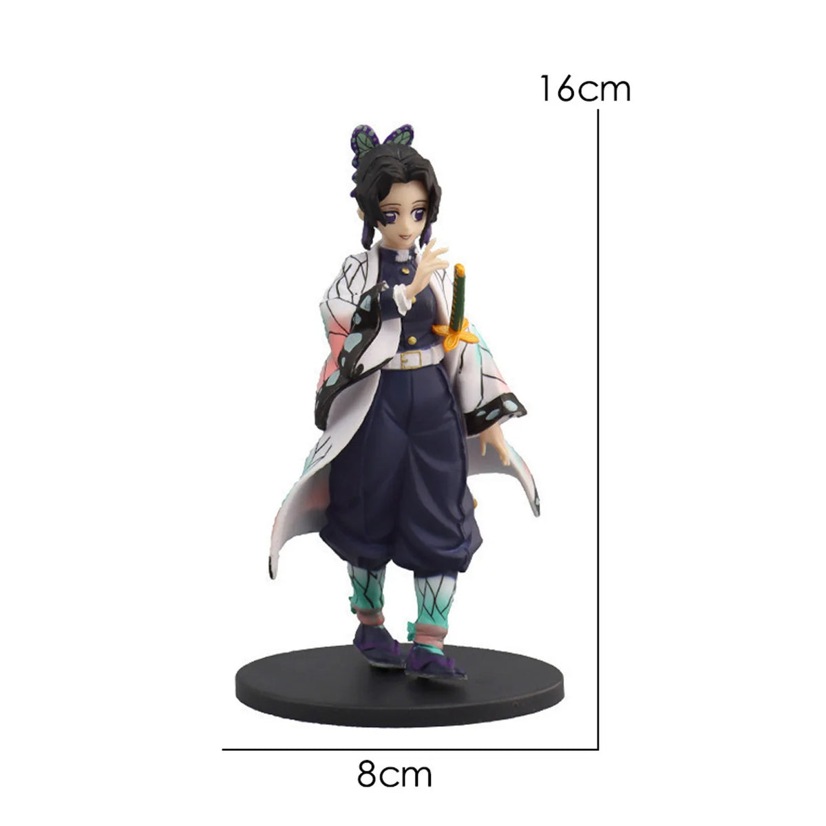 Figurine de guerrier d’anime en pose de combat