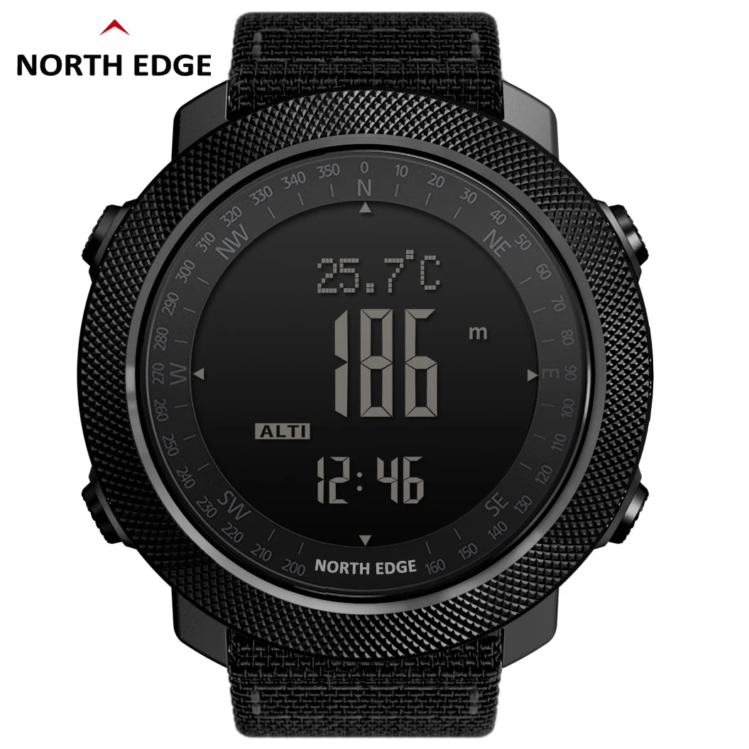 Montre numérique de sport NORTH EDGE avec altimètre et boussole