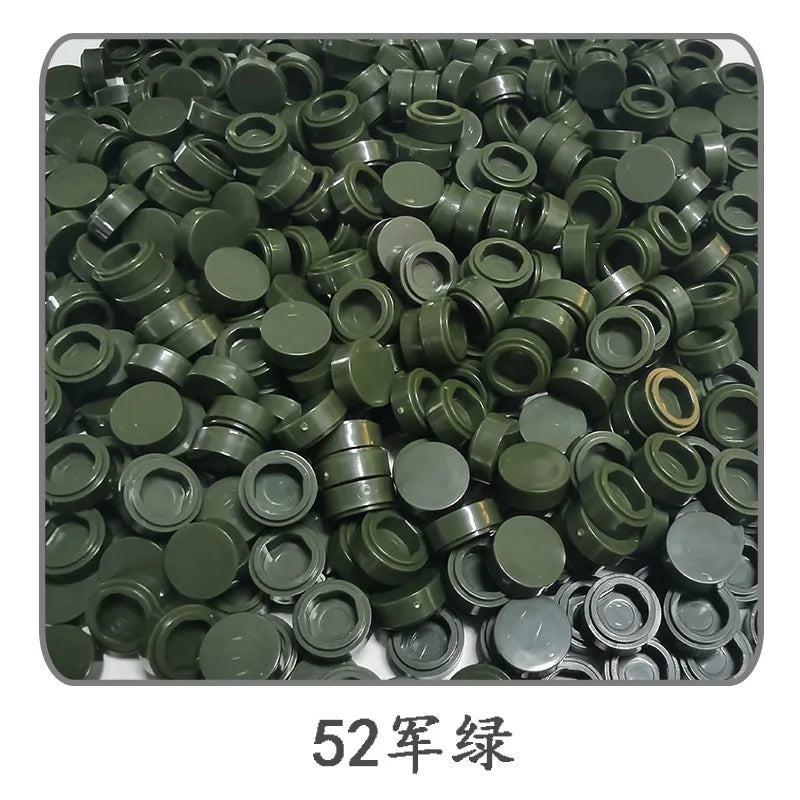 Lot de 1 000 petites briques de construction rondes 1 × 1