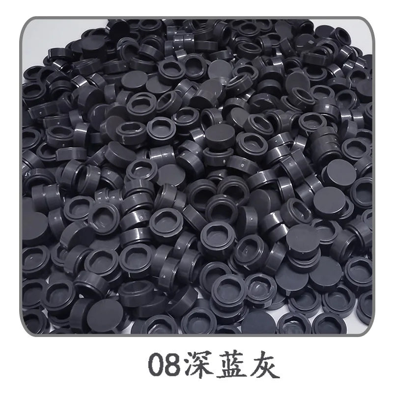 Lot de 1 000 petites briques de construction rondes 1 × 1