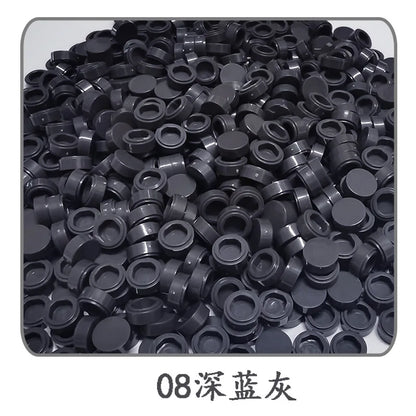 Lot de 1 000 petites briques de construction rondes 1 × 1