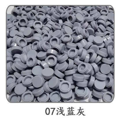 Lot de 1 000 petites briques de construction rondes 1 × 1