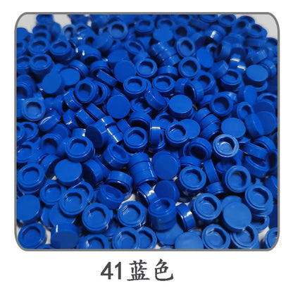 Lot de 1 000 petites briques de construction rondes 1 × 1