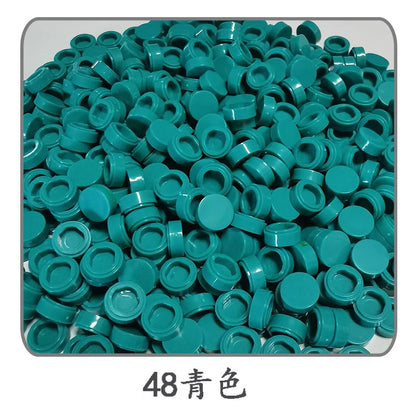 Lot de 1 000 petites briques de construction rondes 1 × 1