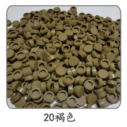 Lot de 1 000 petites briques de construction rondes 1 × 1
