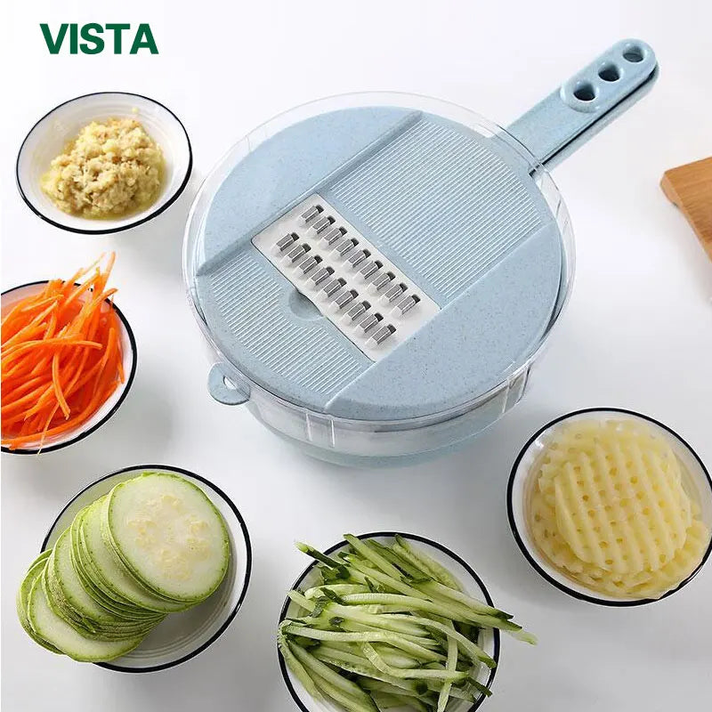 Râpe multifonction pour légumes avec accessoires de cuisine
