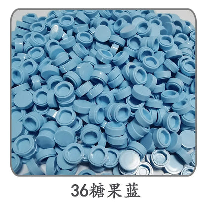 Lot de 1 000 petites briques de construction rondes 1 × 1