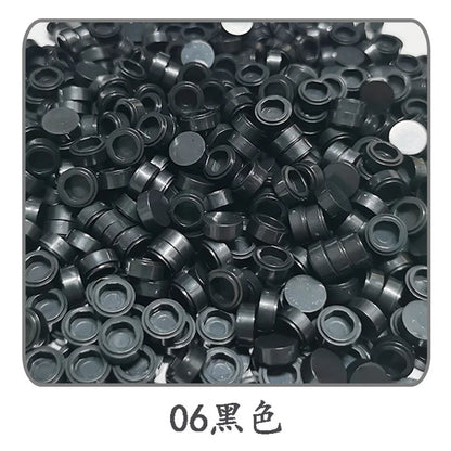 Lot de 1 000 petites briques de construction rondes 1 × 1