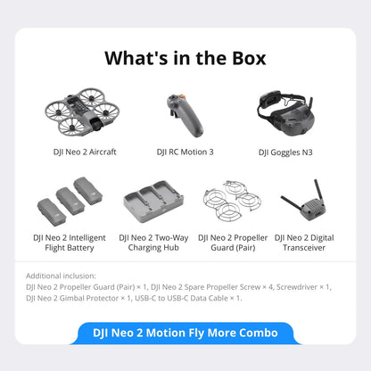 Drone DJI Neo 2 – pack Motion Fly More