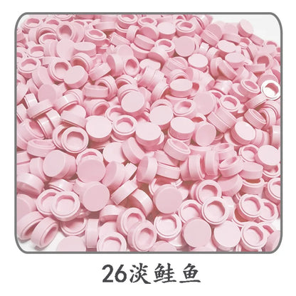 Lot de 1 000 petites briques de construction rondes 1 × 1