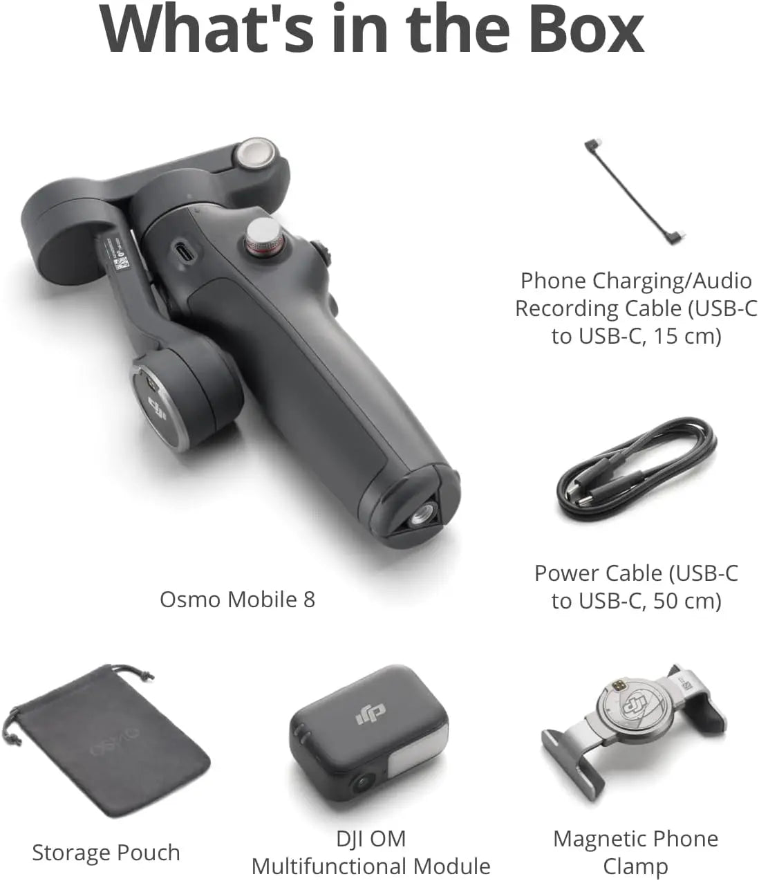 Stabilisateur DJI Osmo Mobile 8 avec suivi intelligent – pack avancé
