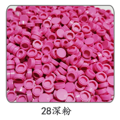 Lot de 1 000 petites briques de construction rondes 1 × 1