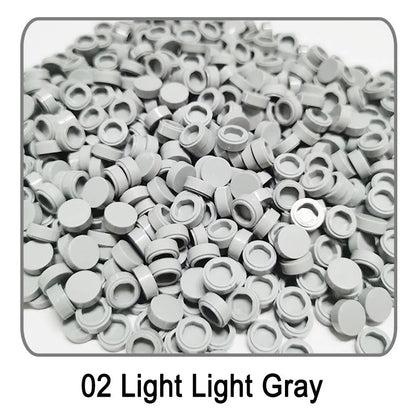 Lot de 1 000 petites briques de construction rondes 1 × 1