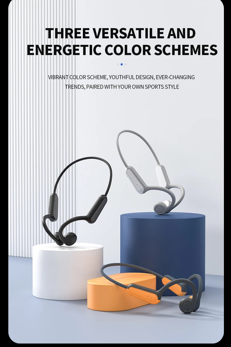 Écouteurs B8 à conduction osseuse, Bluetooth 5.3