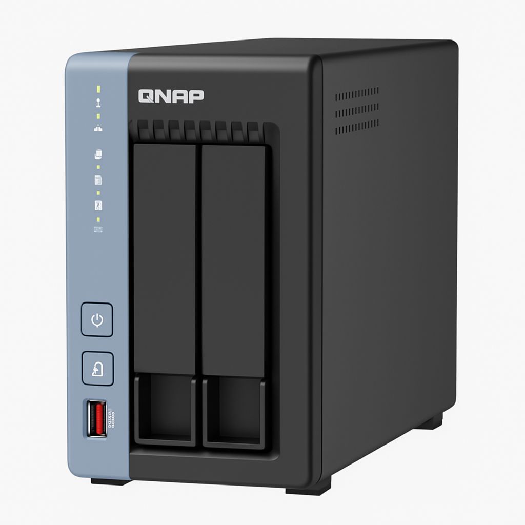Serveur NAS QNAP TS-264C-8G avec disque dur WD RED 8 To et SSD Samsung 990 EVO Plus inclus