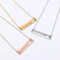Collier Barre Personnalisable avec Découpe Cœur