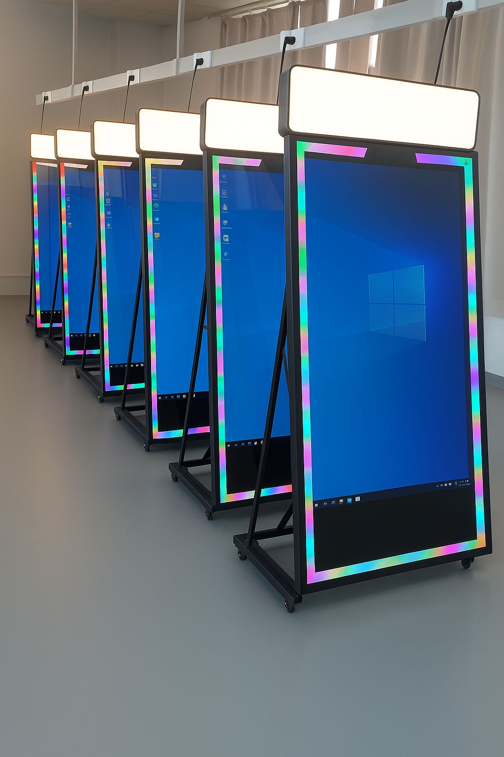 Photomaton Événementiel Complet avec Éclairage LED + Appareil Photo Canon 1300D + Imprimante Hiti + 120 Feuilles