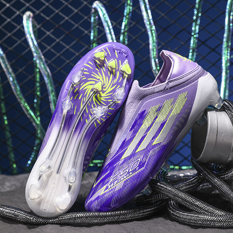 Chaussures de Football Professionnelles F50 – Édition Multicolore Fluorescente