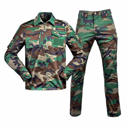 Ensemble Treillis Camouflage Tactique – Veste &amp; Pantalon