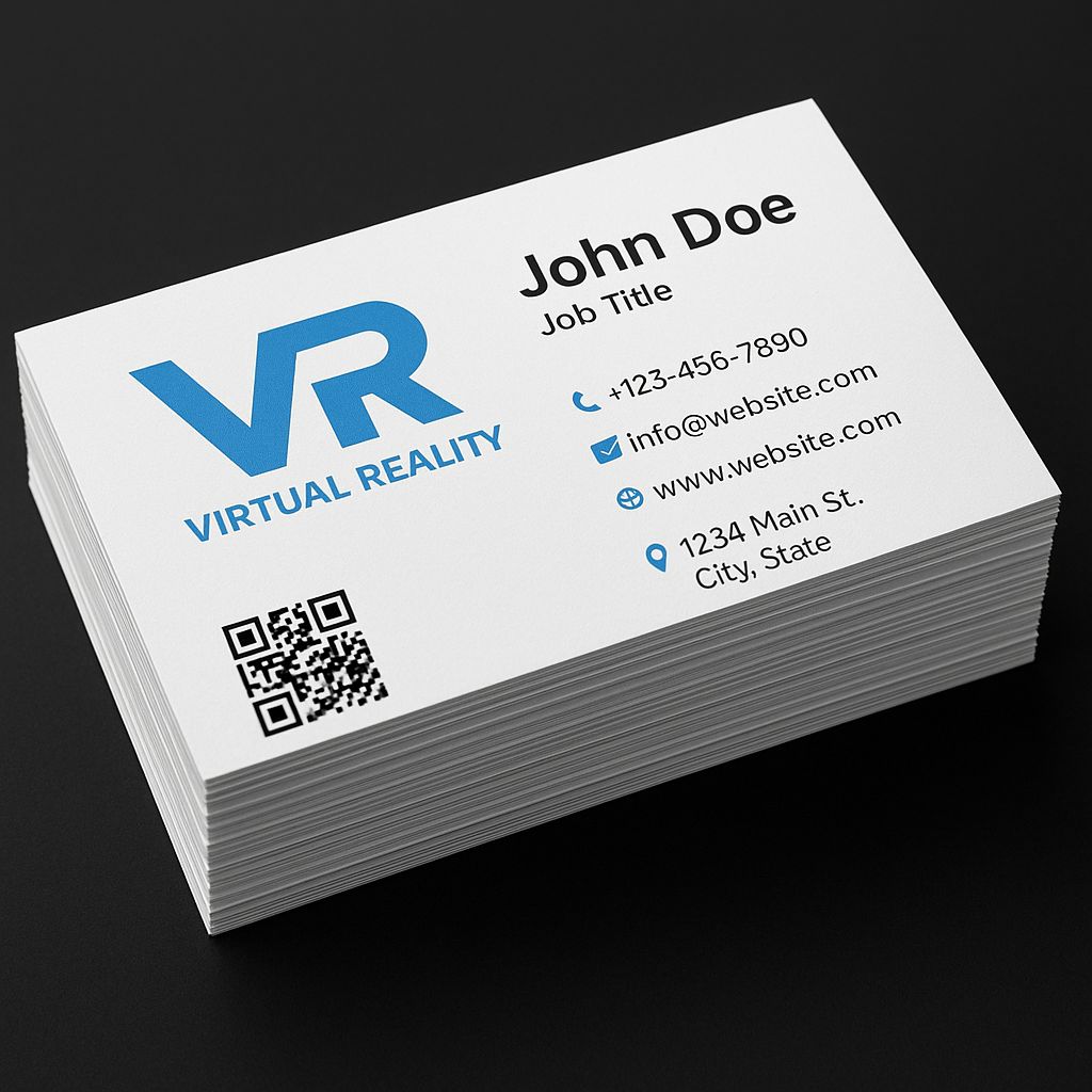 Lot de 100 Cartes de Visite Personnalisées