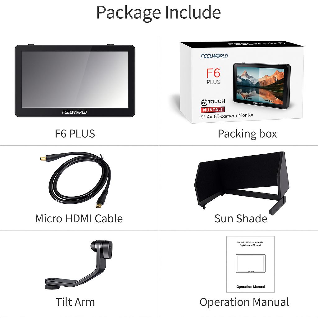Moniteur externe FEELWORLD 4K pour caméra – écran de contrôle vidéo