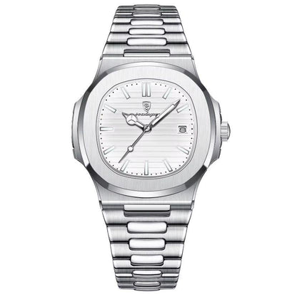 Montre automatique Aoudagya – Cadran Vert & Bracelet Acier Inoxydable avec Boîtier