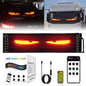 Écran LED Effet "Yeux de Démon" pour Pare-brise ou Lunette Arrière de Voiture 1PCS 37Cm